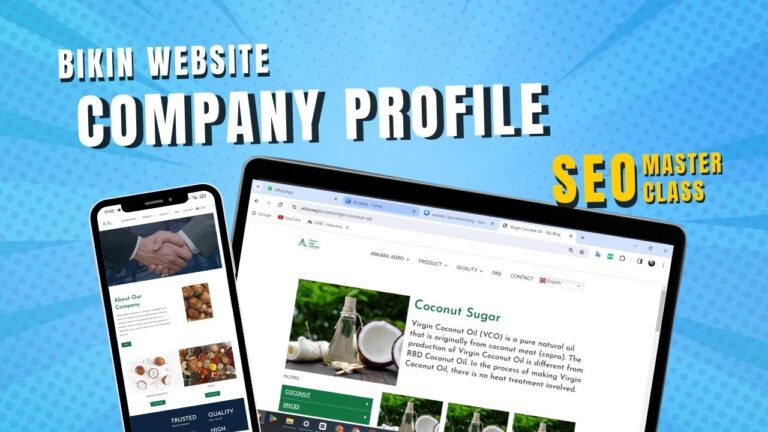 Buat Website Company Profile Kamu Sendiri dari 0 sampai online & setting SEO Masterclass (Tanpa Coding)